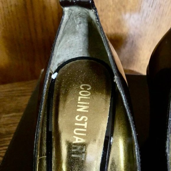 Colin Stuart Brown Patent Wedge - Picture 6 of 7